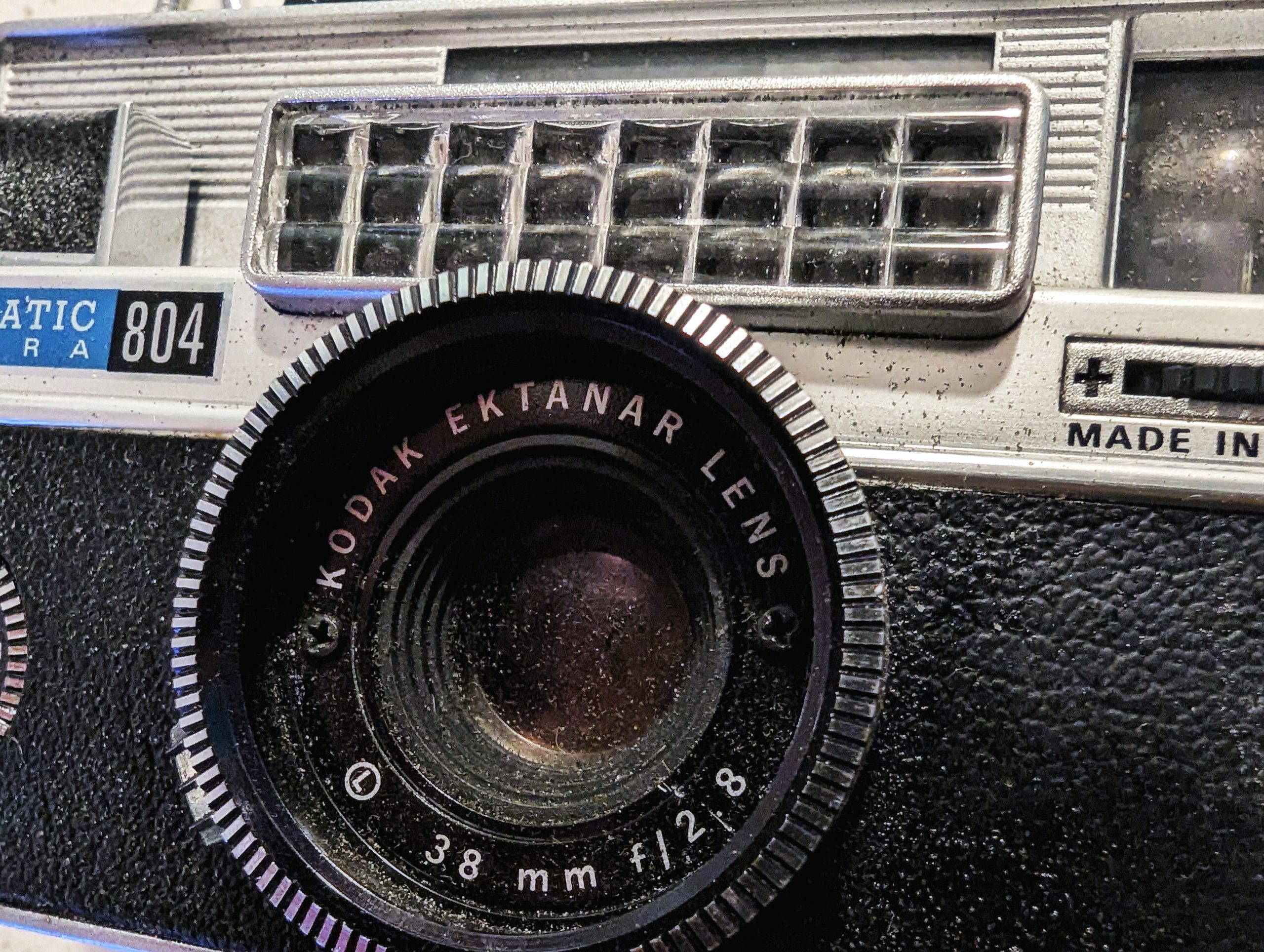 Close up of Kodak Instamatic 804